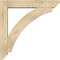 Ekena Millwork Thorton Slat Rough Sawn Bracket w/ Offset Brace, Douglas Fir, 6"W x 32"D x 32"H BKT0604X32X32THR06RDF - alternate 4